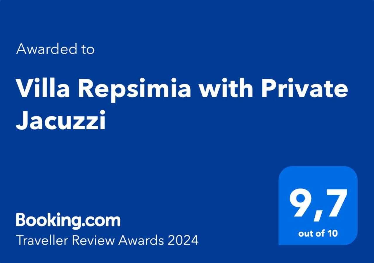 Villa Repsimia With Private Jacuzzi 코키노스 피르고스 외부 사진